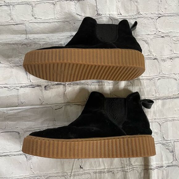 J. Slides Black Creeper Ankle Booties - Picture 4 of 7